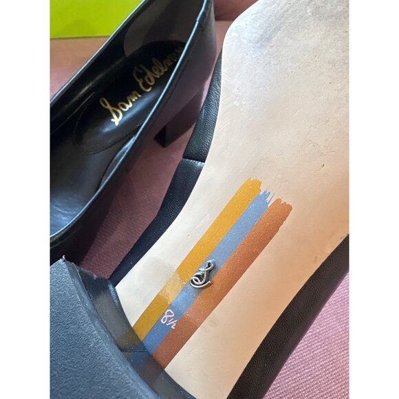 Sam Edelman Rosa Flats in Black Leather 8.5 with Box Womens Low Heels Pumps - Picture 11 of 14